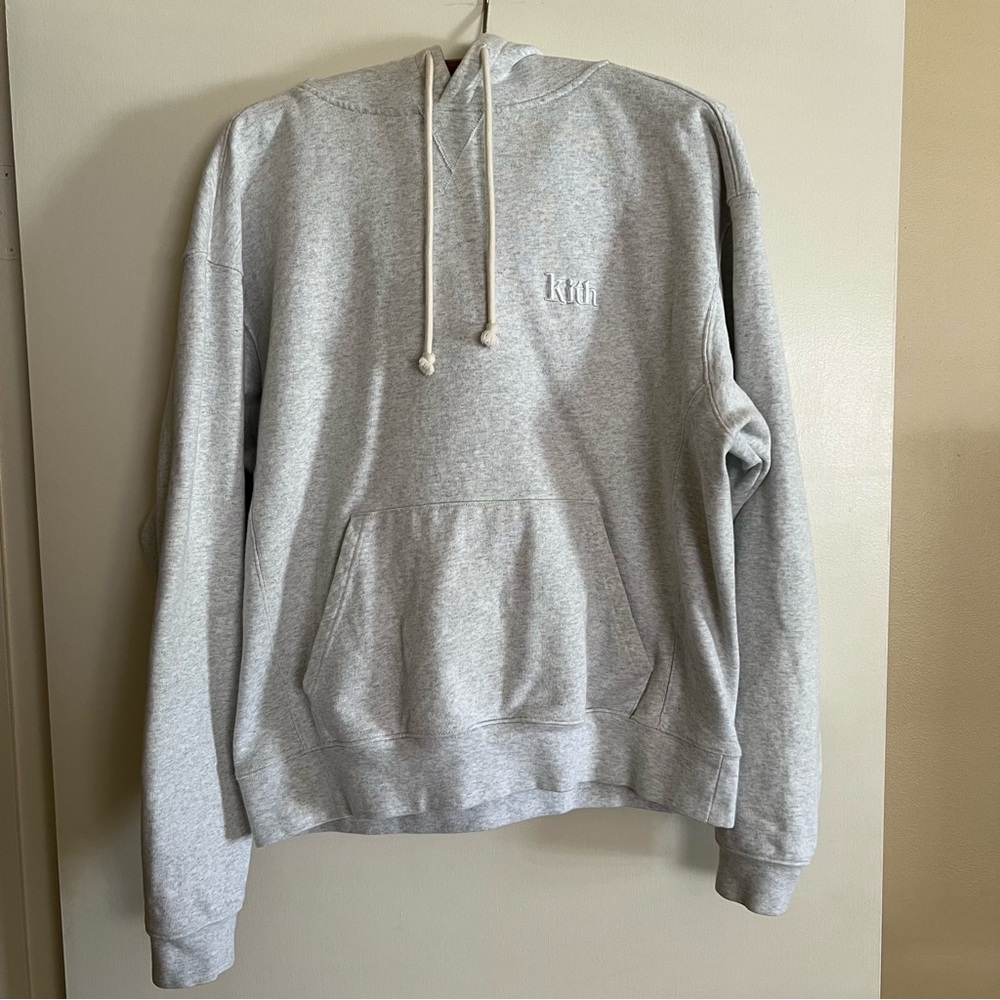 Kith Light Gray Hooded Sweatshirt